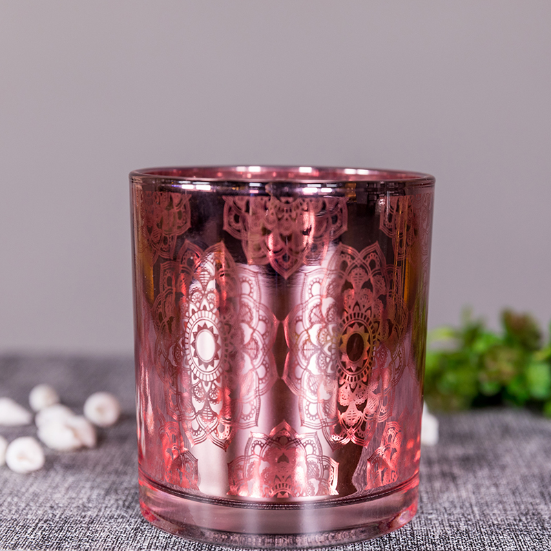 Wholesale OEM ODM customized design luxury bright shining glass votive tealight candle holder 